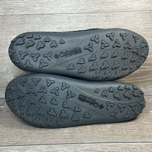 Columbia Omni-Heat Shorty Waterproof Black Suede Women’s Sz 9 Winter Snow Boots - Picture 8 of 13